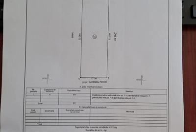 Teren de 911 mp, în Exterior Vest