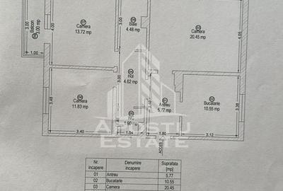Apartament cu 3 camere, 2 bai, decomandat, centrala proprie, Sagulu - 11