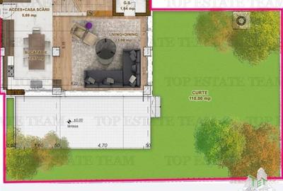 Apartament 3 camere, Duplex P+1 si curte proprie de 110 mp, bloc boutique, finis - 20