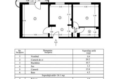 Apartament cu 2 camere decomandat, mobilat în Lacul Tei - 8