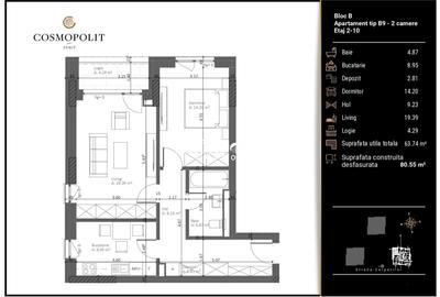 Apartament cu 2 camere decomandat în Răcădău - 13