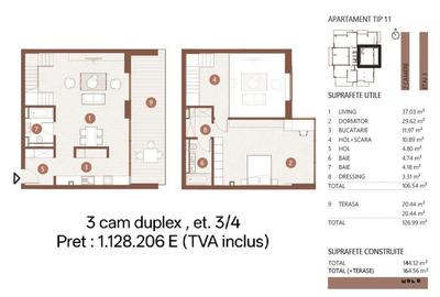 Apartament cu 3 camere în Floreasca - 3