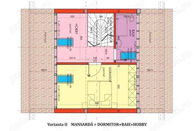 La 600 m de Centrul Vechi PROIECT NOU case tip insiruite P+E+M, s.c.198 mp - 2