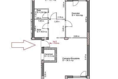 Apartament cu 3 camere în Est - 5