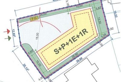 Teren 1040 mp cu casa demolabila - Grigorescu, front 35 m Teren 1040 mp cu casa demolabila - Grigorescu, front 35 m - 2