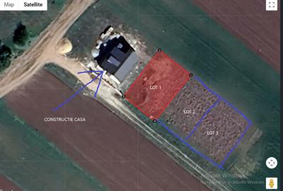 Comuna Berceni, 3 loturi a cate 330 mp, 15m deschidere