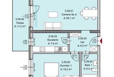 Apartament cu 2 camere decomandat în Mărăști - 8