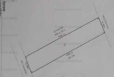 Teren intravilan 1187 mp , strada asfaltata , utilitati - 8