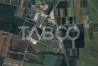 Teren de vanzare 1742 mp zona industriala constructie hala Ocna Sibiu - 2