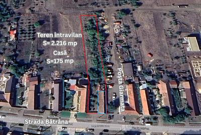 Teren intravilan cu casă - Giarmata, Jud Timiș( Strada Bătrâna 21) - 1
