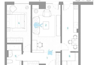 Apartament cu 2 camere decomandat în Nicolina - 2