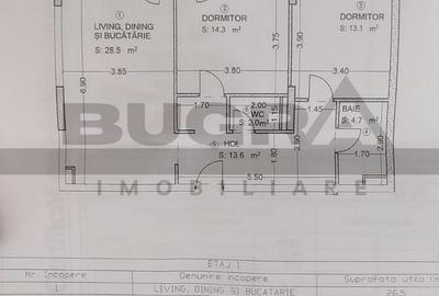 Apartament 3 camere, 74 mp, LUX, garaj, zona Sopor - 3