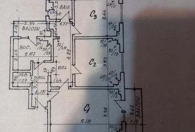 Apartament cu 3 camere în Ultracentral