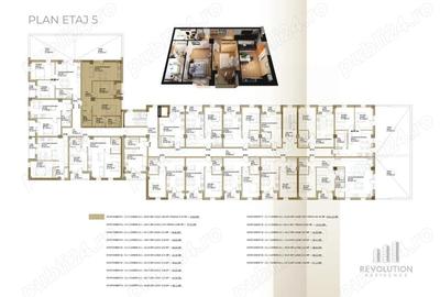 Apartament cu 3 camere decomandat în Republicii