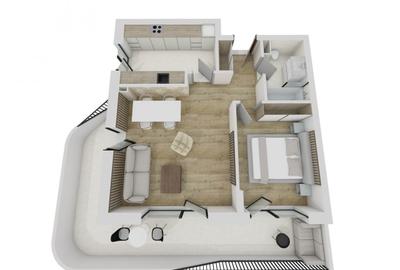 Apartament cu 2 camere în Florești - 1