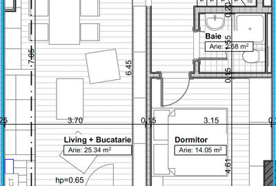 Penthouse cu 3 camere decomandat în Tomis Nord - 16