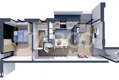 Apartament cu 2 camere decomandat în Terezian - 5