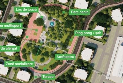 Teren Construcții intravilan de 385 mp, în UTA - 1