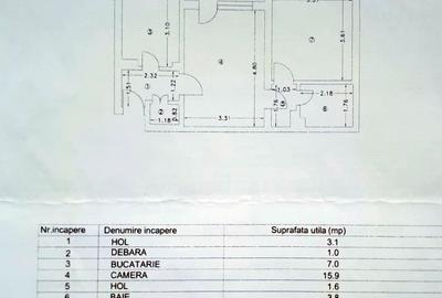 Apartament cu 2 camere semidecomandat în Dacia - 12