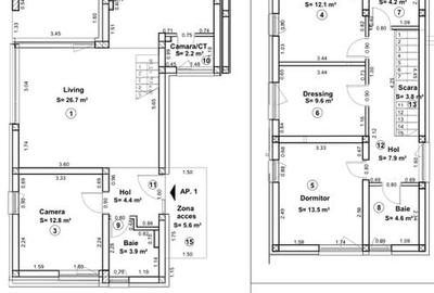 Duplex cu 5 camere cu Canalizare în Exterior Nord - 3