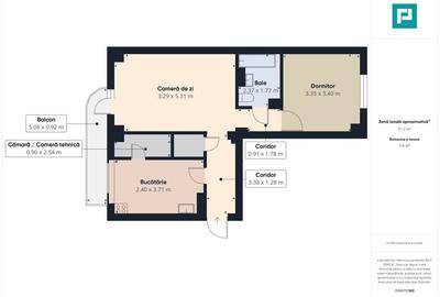 Apartament 2 camere, Prima închiriere, Zona Intim - 10