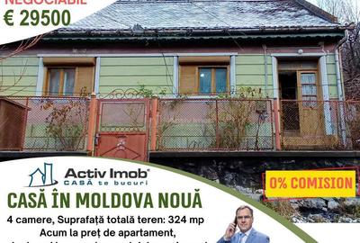 MOLDOVA NOUA, Casa 4 camere, Suprafata totala teren: 324 mp - 1