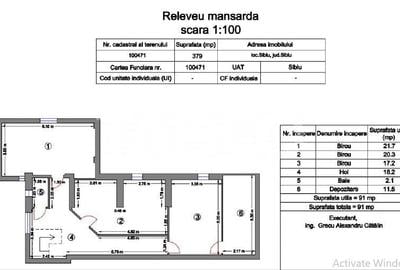 Spatiu pentru birouri de inchiriat 194 mpu zona centrala Sibiu - 2