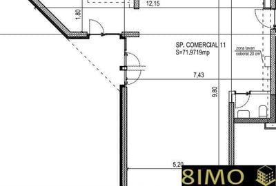Spațiu comercial, 150 mp în Central - 2