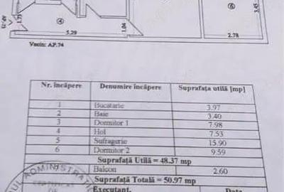 Apartament cu 3 camere semidecomandat, mobilat în Tomis Nord - 5
