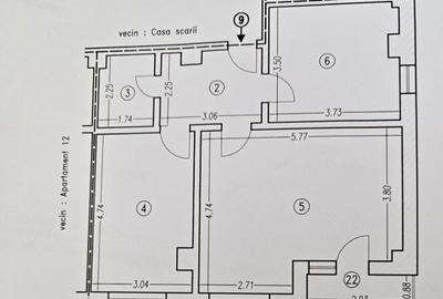 Apartament cu 2 camere decomandat în Exterior Vest - 8