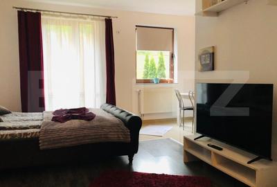 Garsoniera cu gradina intr-o zona pitoreasca din cartierul Schei!