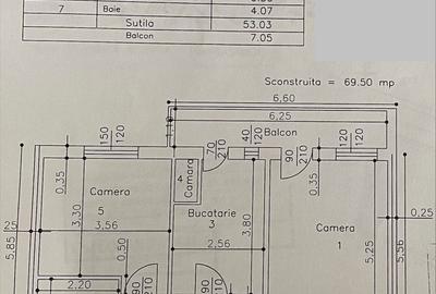 Apartament cu 2 camere decomandat în Central - 1