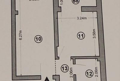 Apartament cu 2 camere decomandat în Roșu - 1