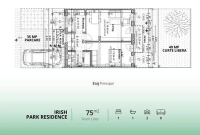 Casă individuală cu 2 camere cu Teren 75 Mp în Albert - 2