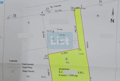 Teren de 1599 mp, în Micro 1
