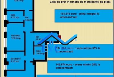 Apartament 3 camere, 86,59 mp, decomandat, de in Galata Ias - 2