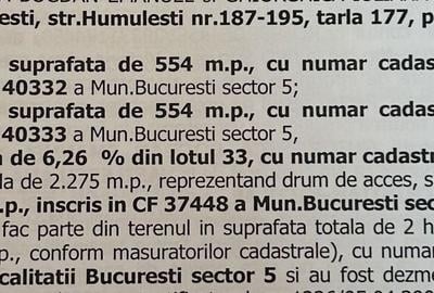 Teren Construcții intravilan de 554 mp, în Ferentari