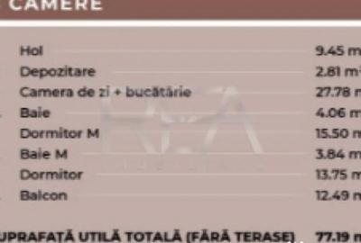 Apartament cu 3 camere decomandat în Ferdinand