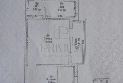 Apartament cu 2 camere semidecomandat în Girocului - 5