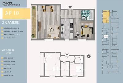 Apartament cu 2 camere decomandat în 1 Decembrie 1918