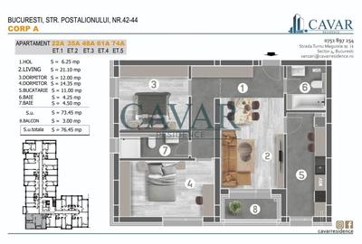 Discount 6000 euro Apartament 3 Camere 2 Bai - 1