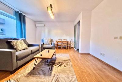Apartament cu 2 camere semidecomandat, mobilat în Băneasa