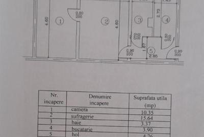 Apartament cu 2 camere în Vest - Lamâița