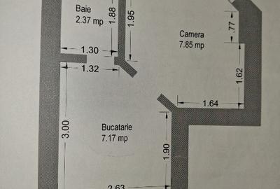 Apartament cu 2 camere nedecomandat, mobilat în Bălcescu - 1