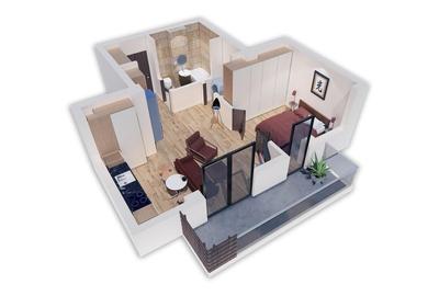 Garsonieră semidecomandată în Străulești - 3