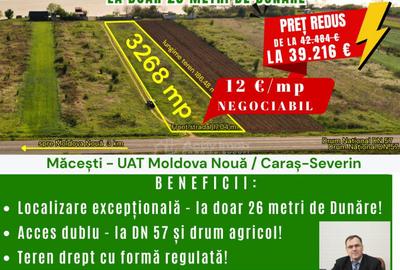 Macesti jud. CS - Teren extravilan de - la doar 26 metri de - 3