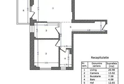 Apartament cu 2 camere în Splaiul Independenței - 12