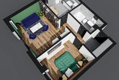 Apartament cu 2 camere decomandat în Valea Adâncă - 7