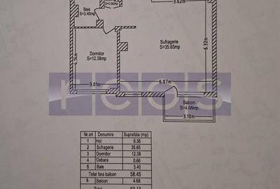 VANZARE 2 CAMERE SEMIDECOMANDAT - Calea Dorobanti - 8