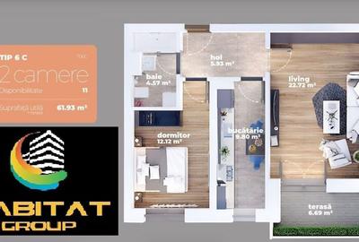 Apartament 2 camere ZONA Auchan Titan - 1